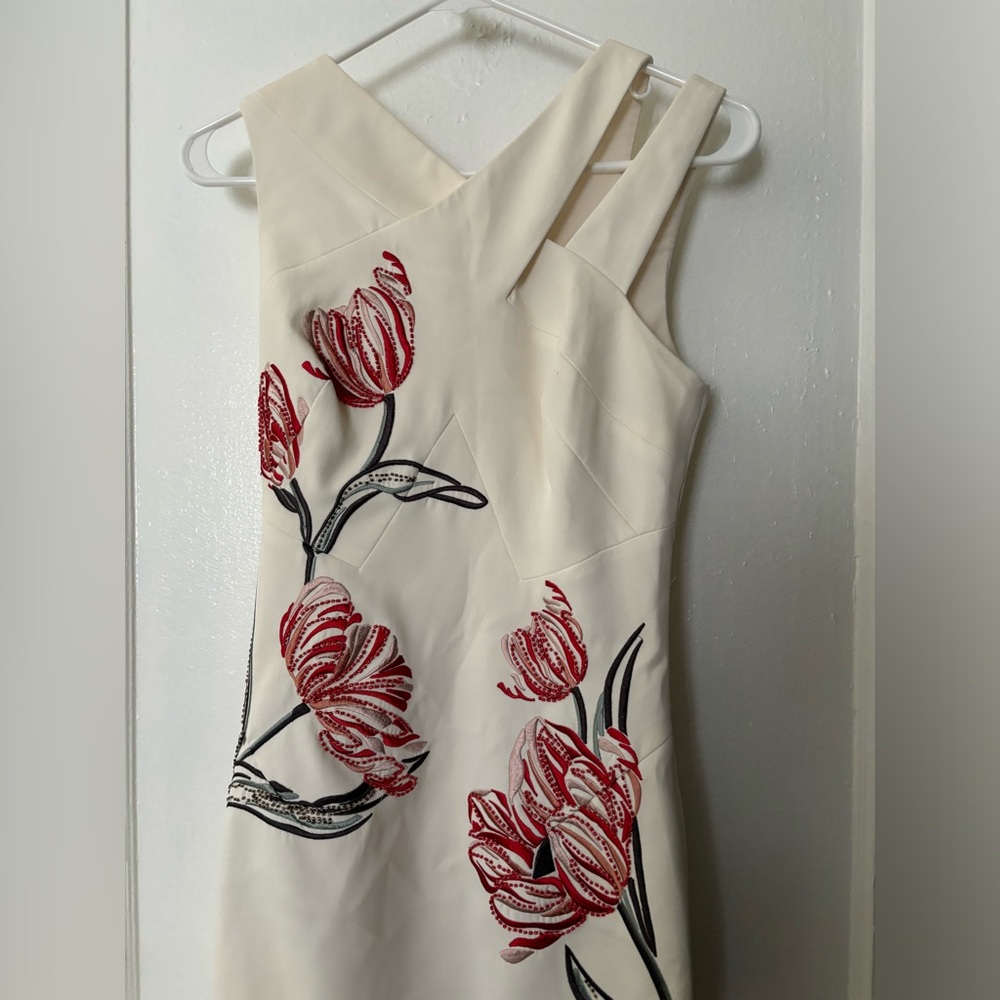 Karen Millen ivory cocktail dress, size 4 - Picture 3 of 14